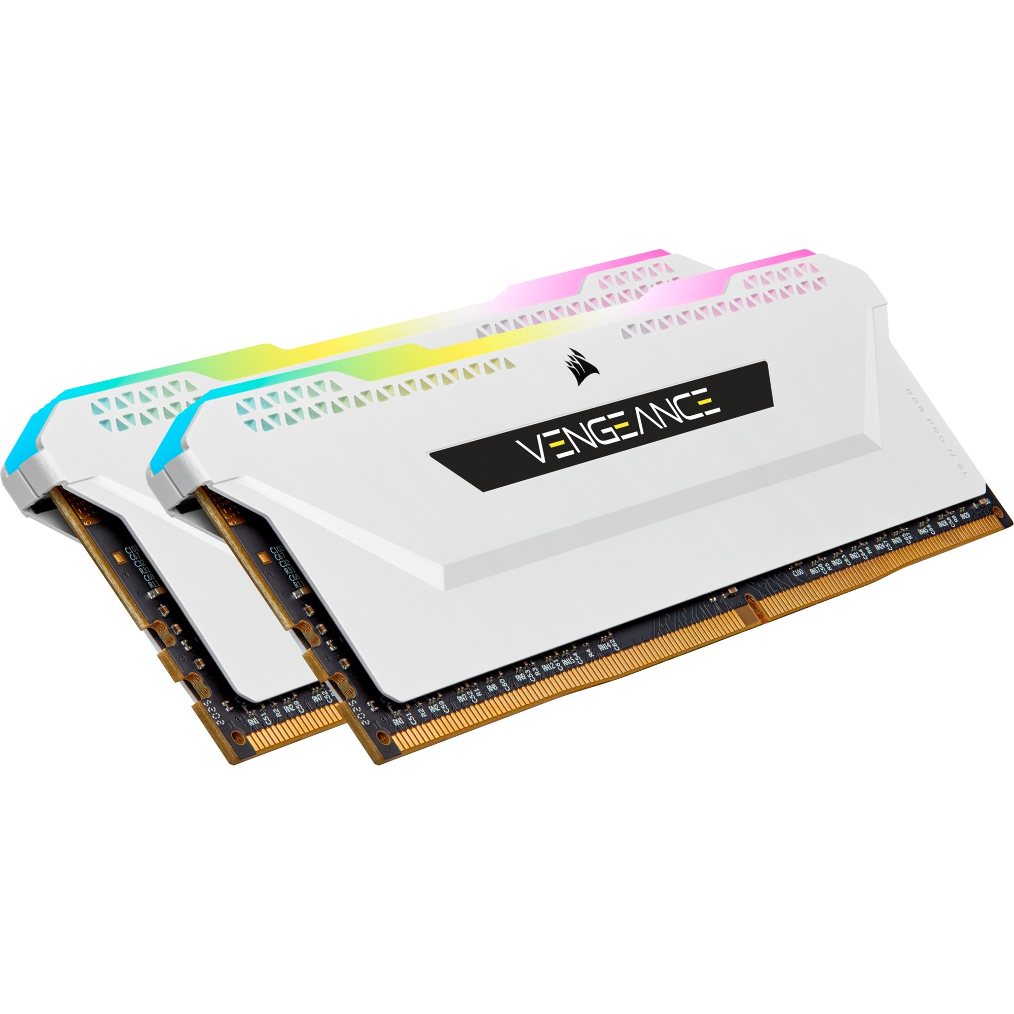 Corsair - Blanc - RGB - 16GB (2x8GB) - 3200MHZ (DDR4)