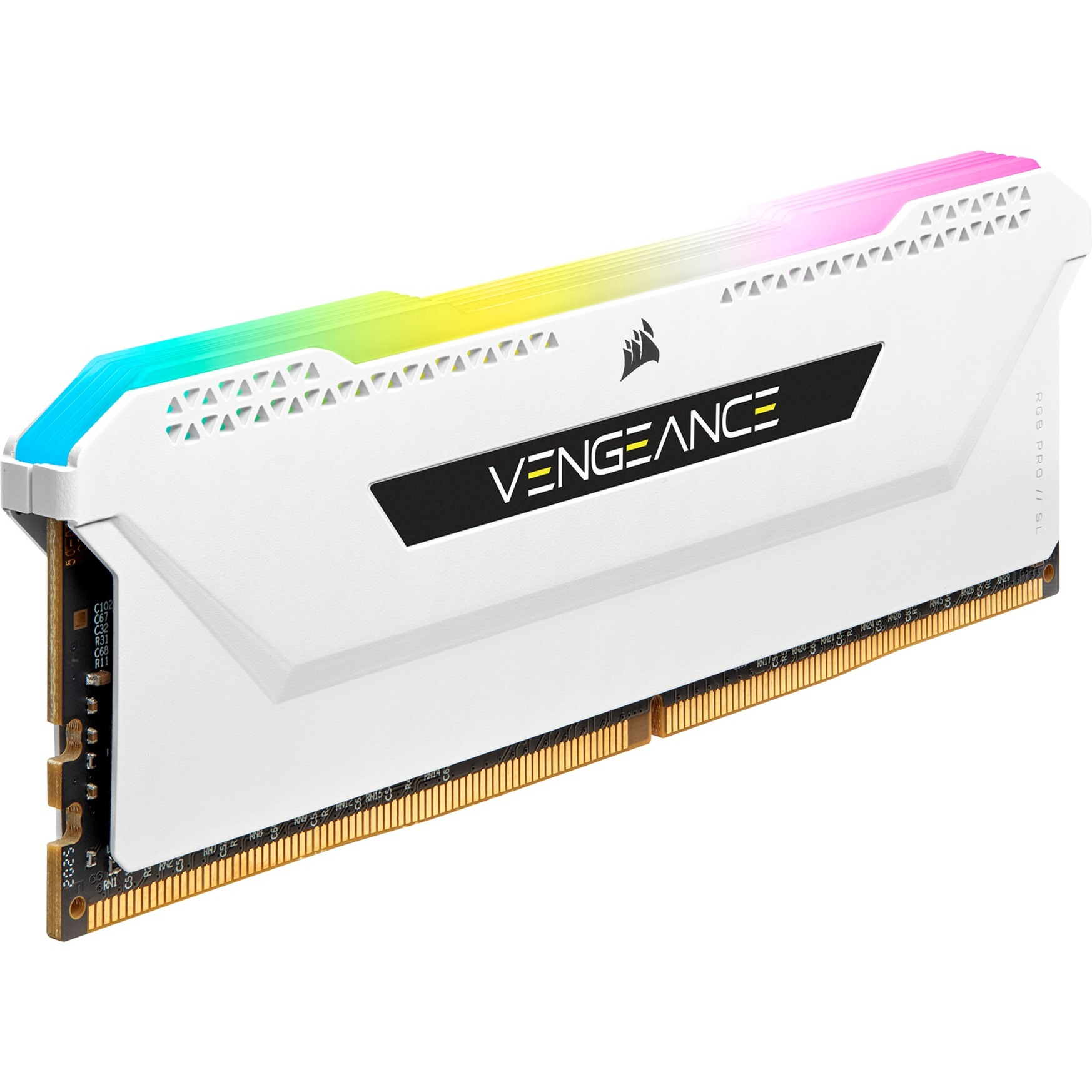 Corsair - Blanc - RGB - 16GB (2x8GB) - 3200MHZ (DDR4)