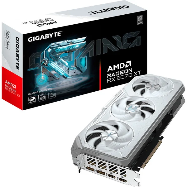 GIGABYTE Radeon RX 9070 XT GAMING OC ICE 16G