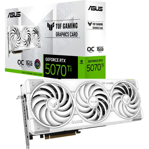 ASUS TUF Gaming GeForce RTX 5070 Ti OC White